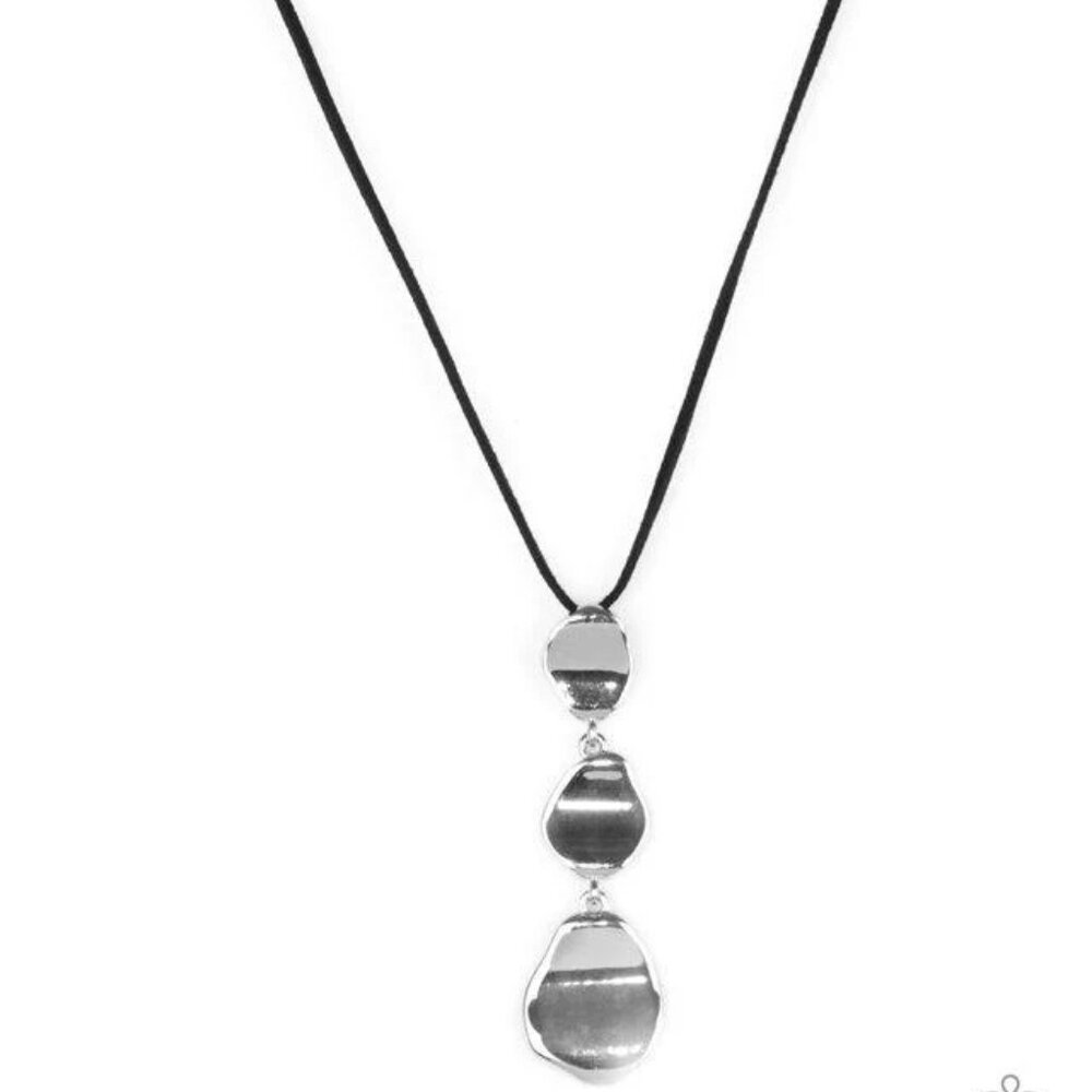 Paparazzi Embrace The Journey Black Necklace & Earrings Set